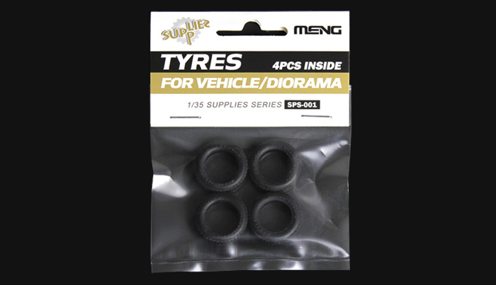 Tyres for Vehicle/Diorama (4ks)