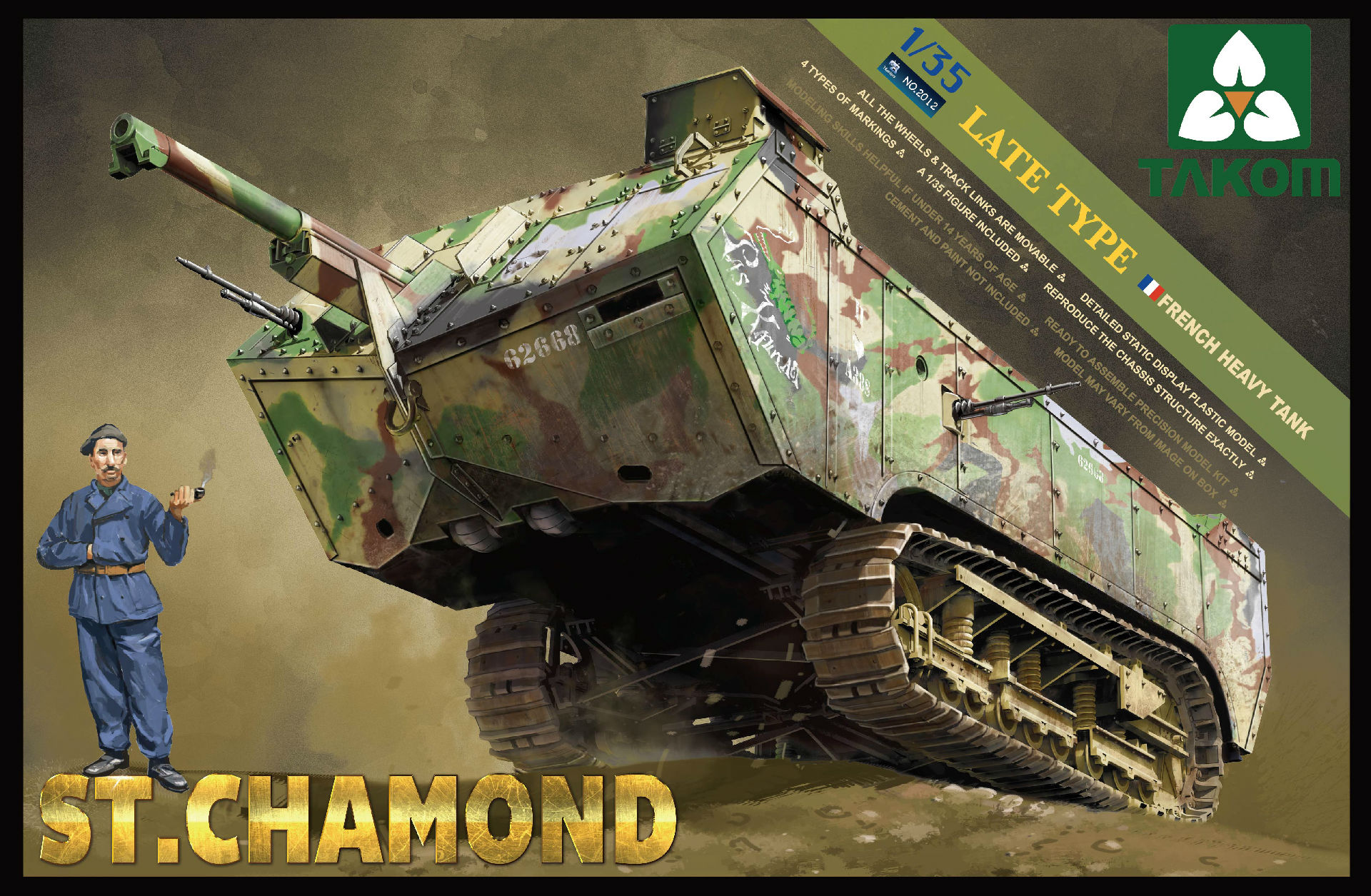 French Heavy Tank St.Chamond - Late Type