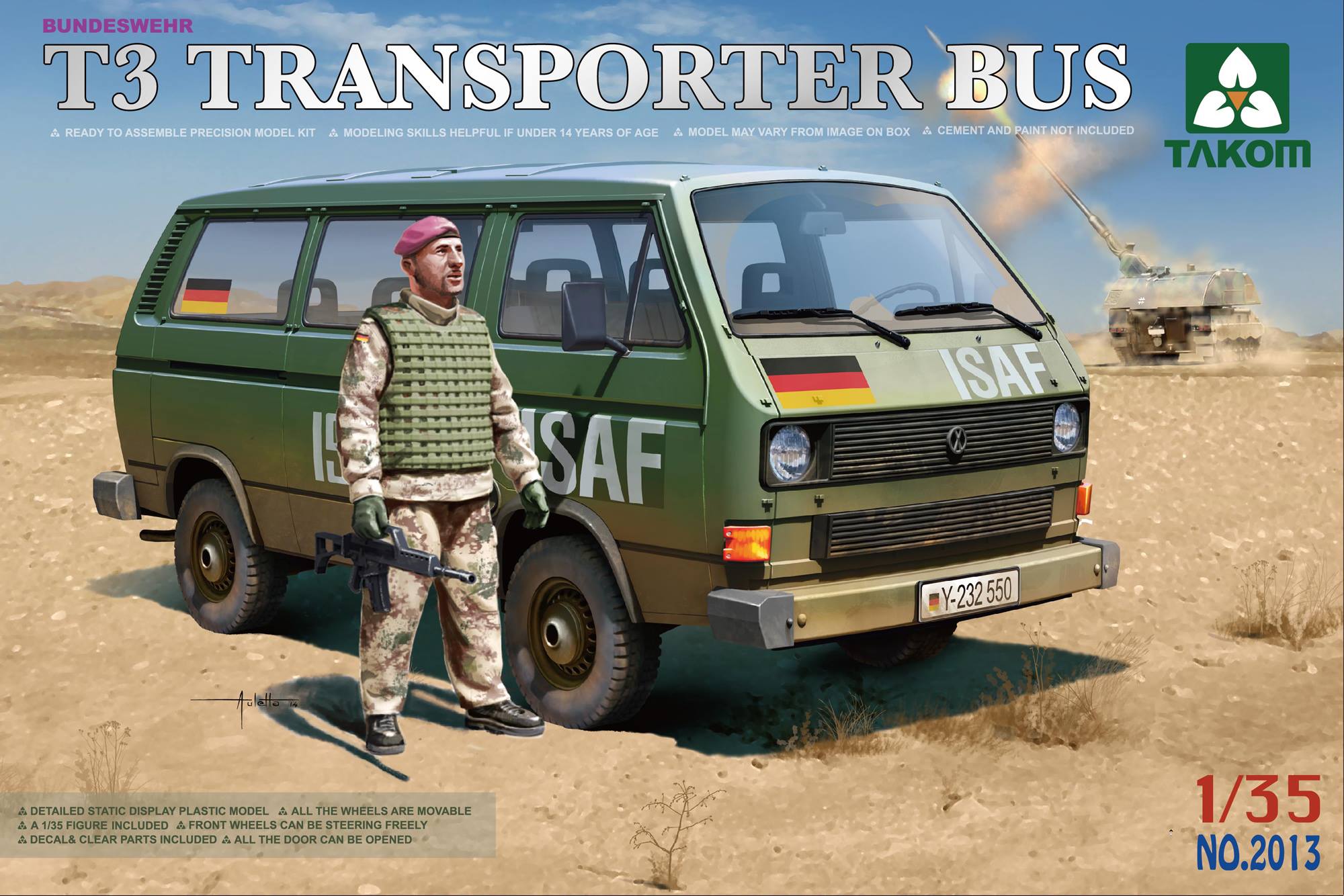 Bundeswehr T3 Transporter Bus (with figure)