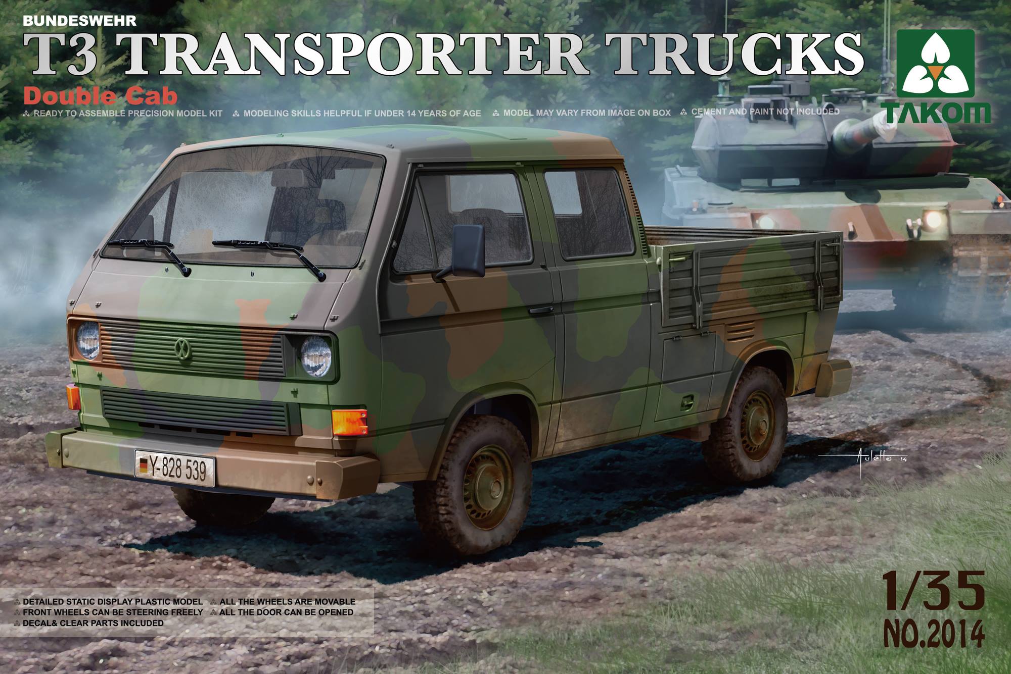 Bundeswehr T3 Transporter Trucks/ Double Cab
