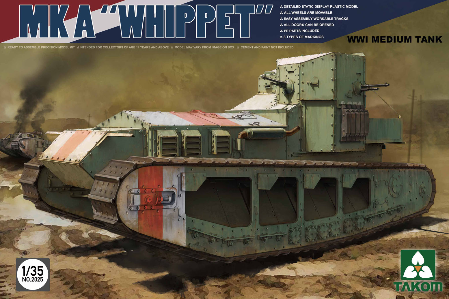 WWI Medium Tank Mk A Whippet