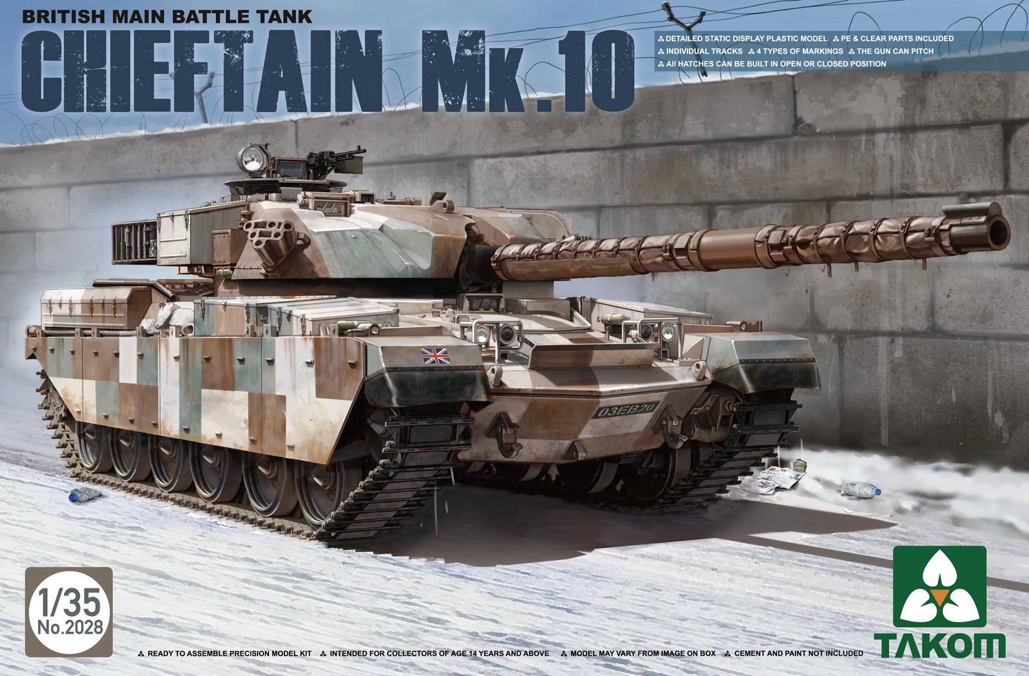 British Main Battle Tank Chieftain Mk.10