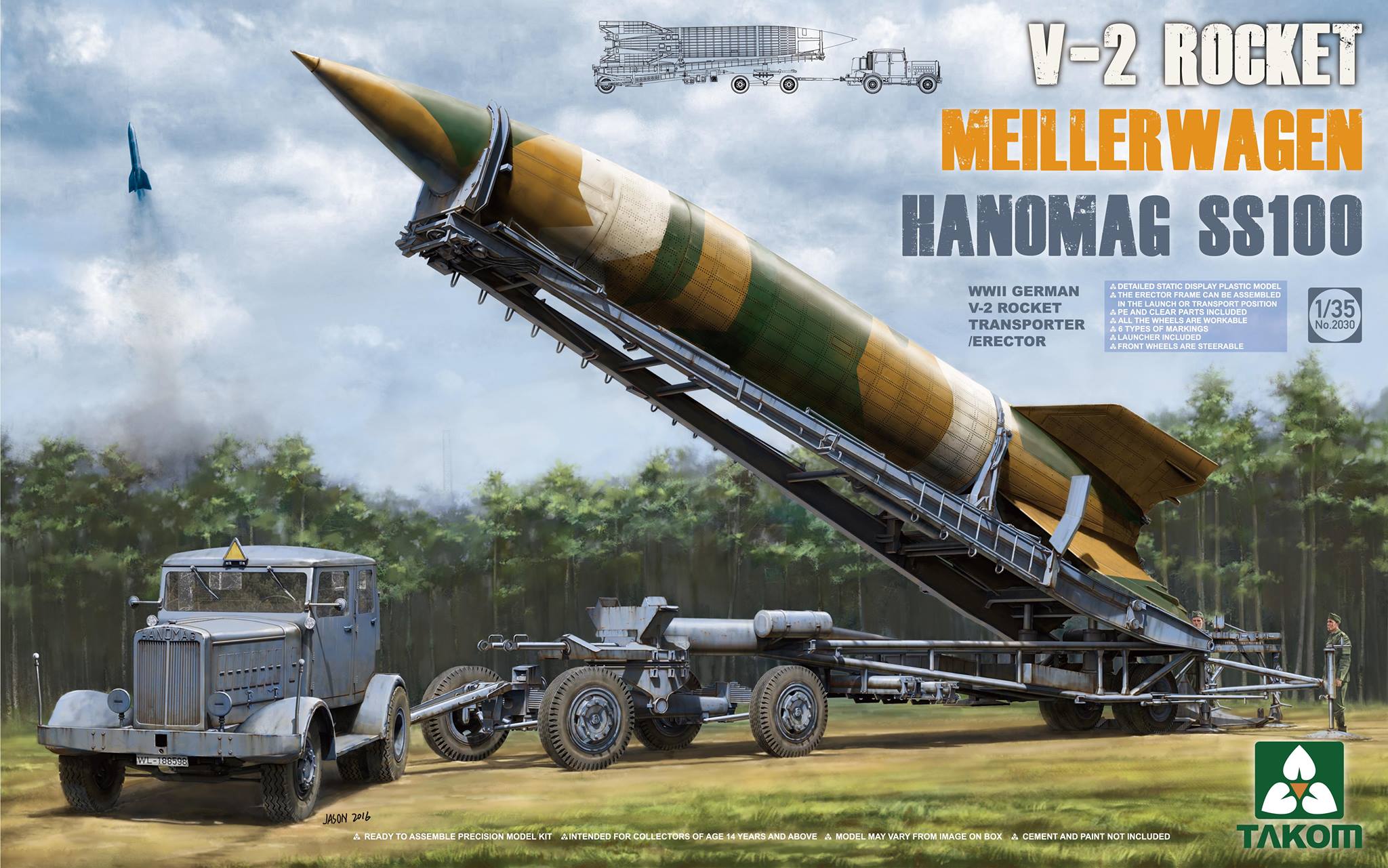 WWII German V-2 Rocket Transporter/Erector Meillerwagen + Hanomag SS100