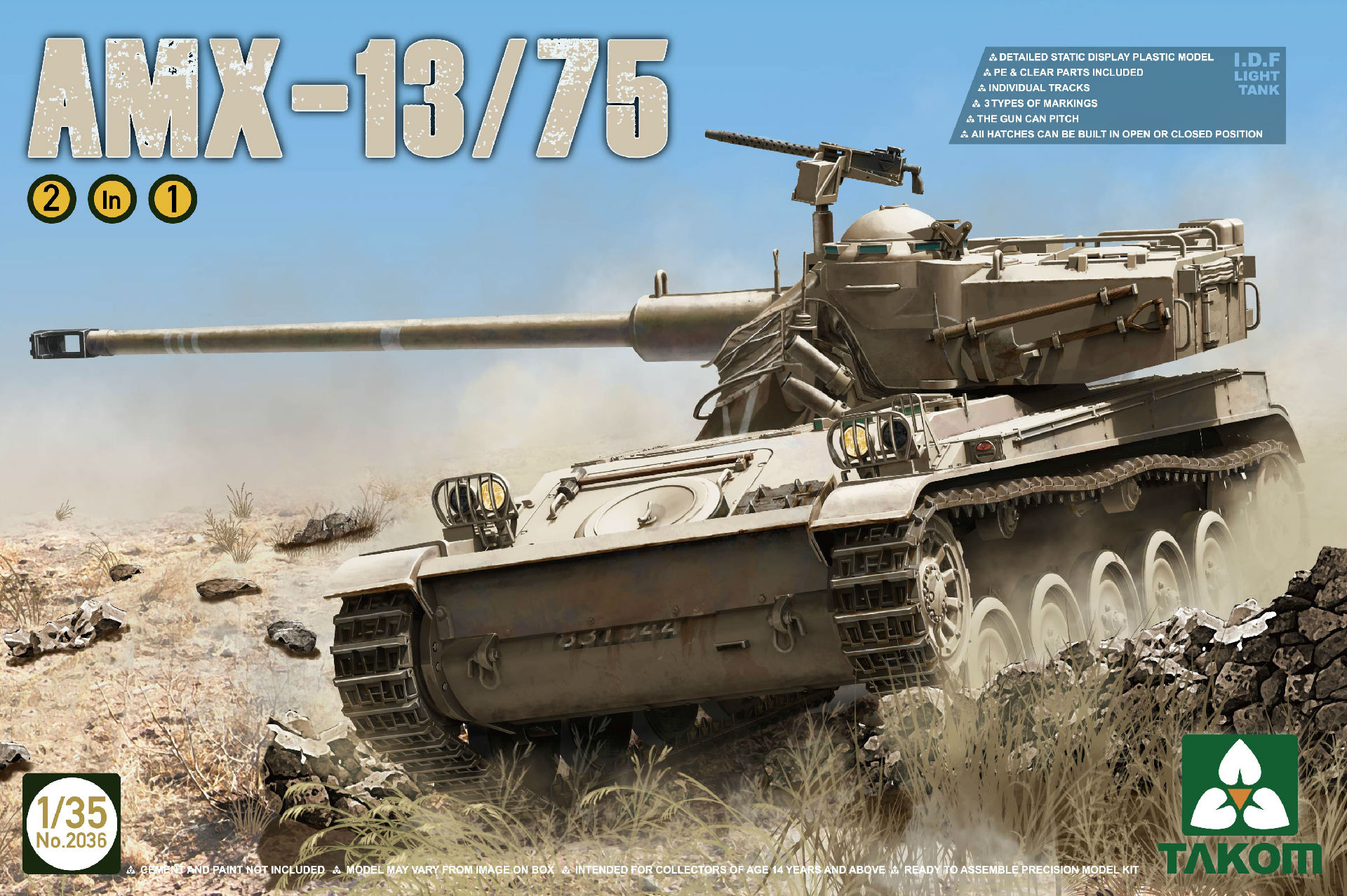 IDF Light Tank AMX-13/75 (2 in 1)