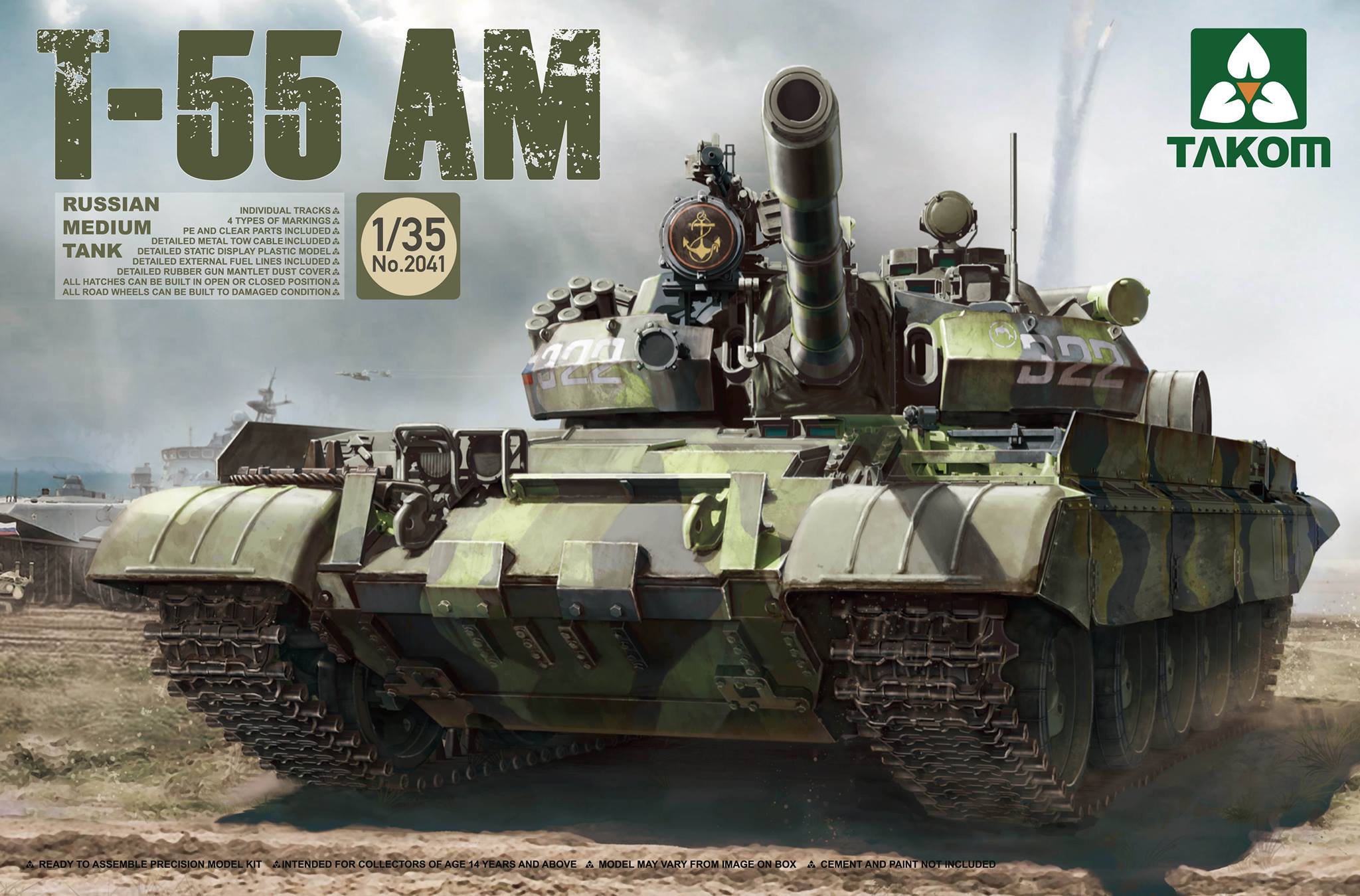 Russian Medium Tank T-55 AM