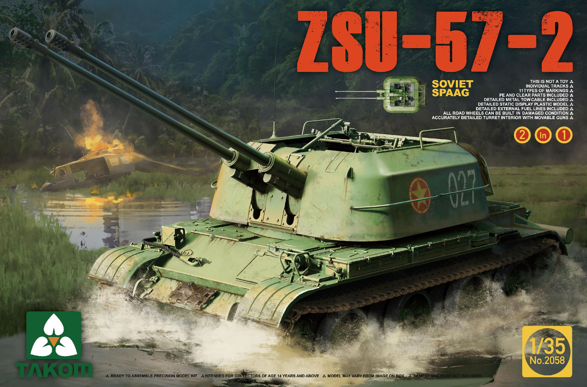 Soviet SPAAG ZSU-57-2  (2 in 1)