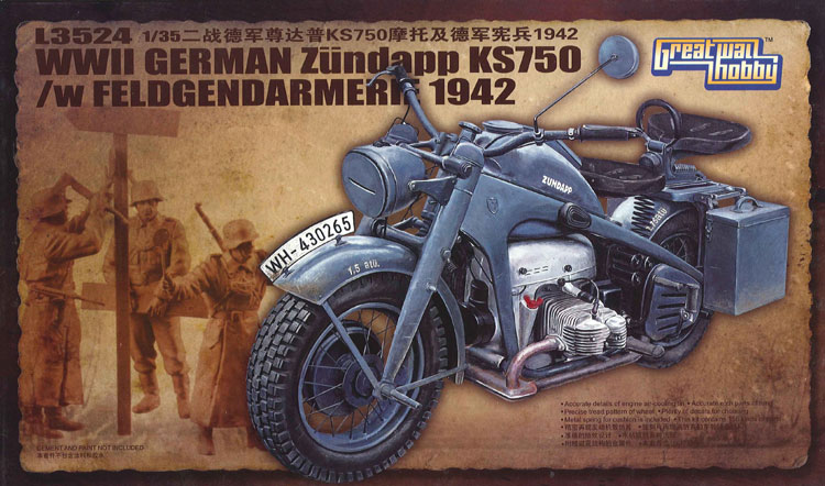 WWII German Zündapp KS 750 with Feldgendarmerie 1942