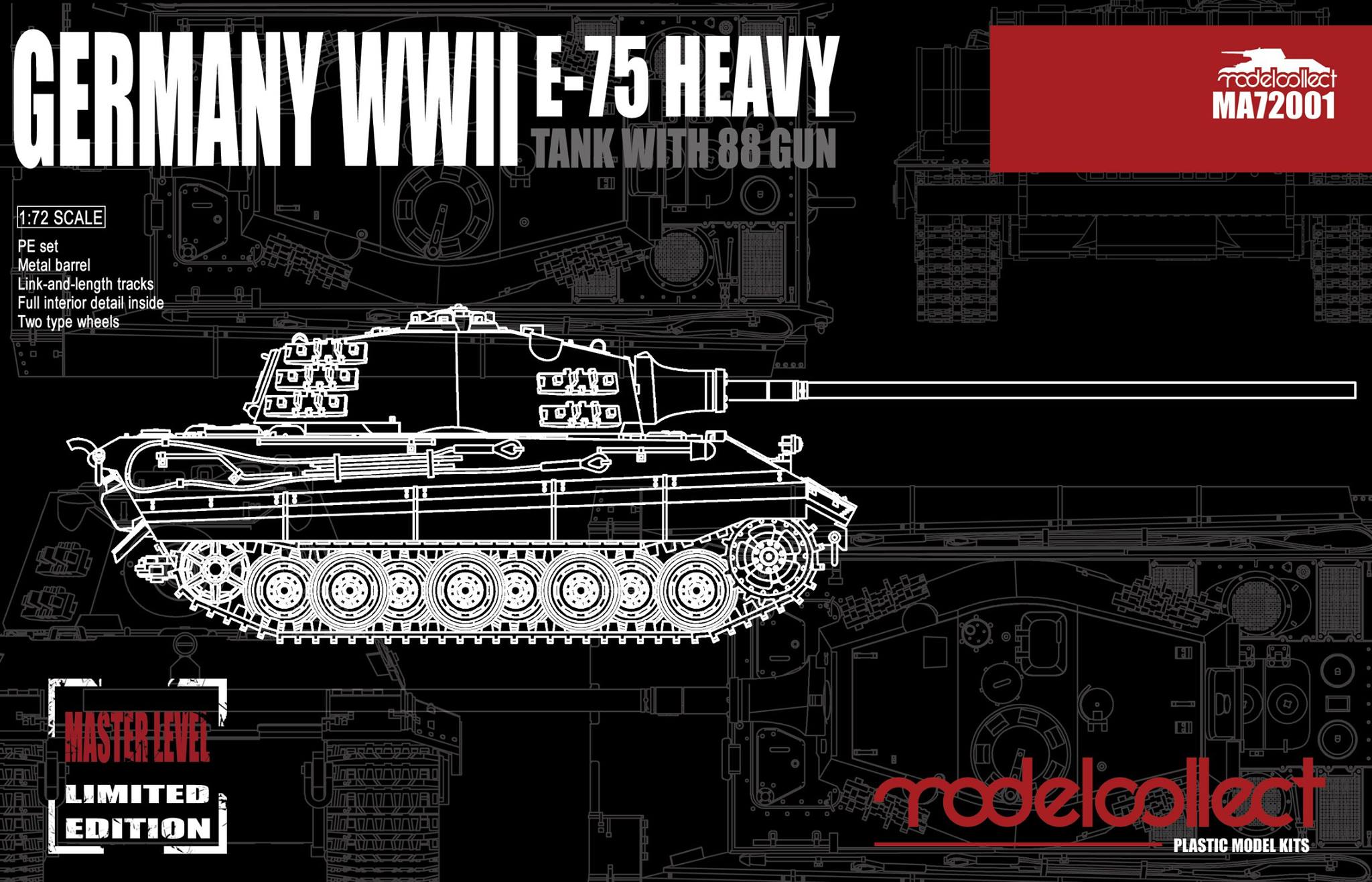 German E-75 Heavy Tank with 88 Gun