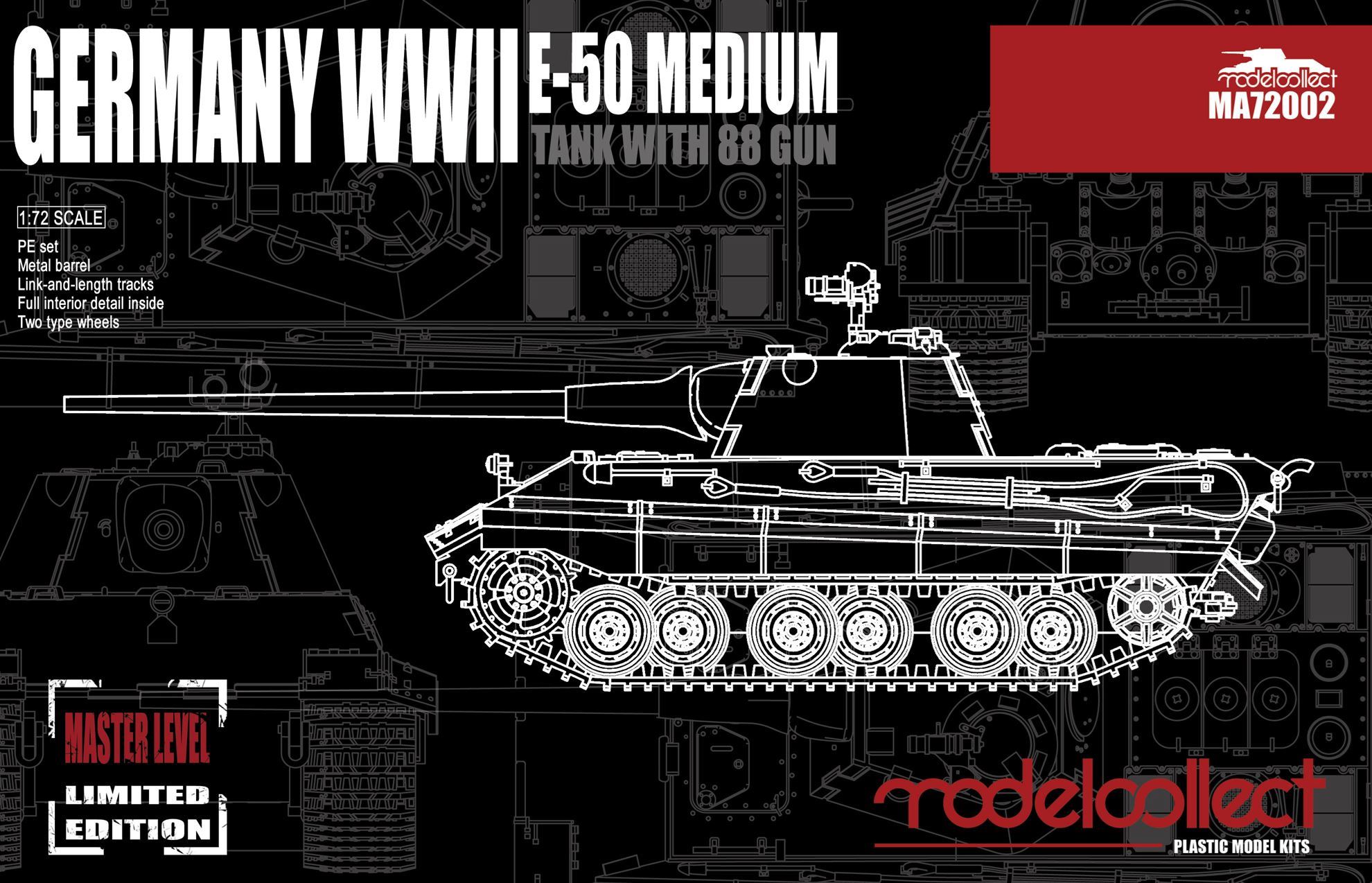 German E-50 Medium Tank with 88 Gun