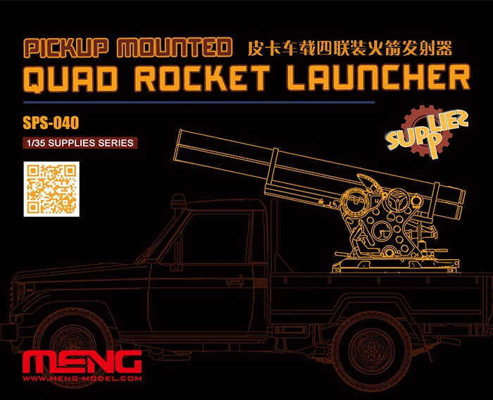 Pickup Mounted Quad Rocket Launcher (Resin)