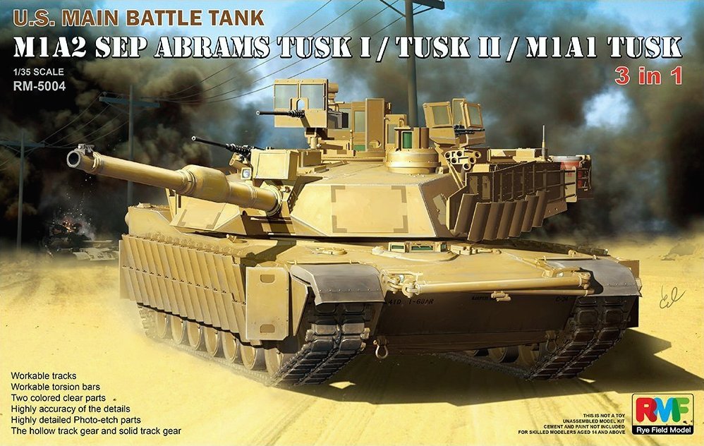 M1A2 SEP Abrams TUSK I / TUSK II / M1A1 TUSK (3 in 1)