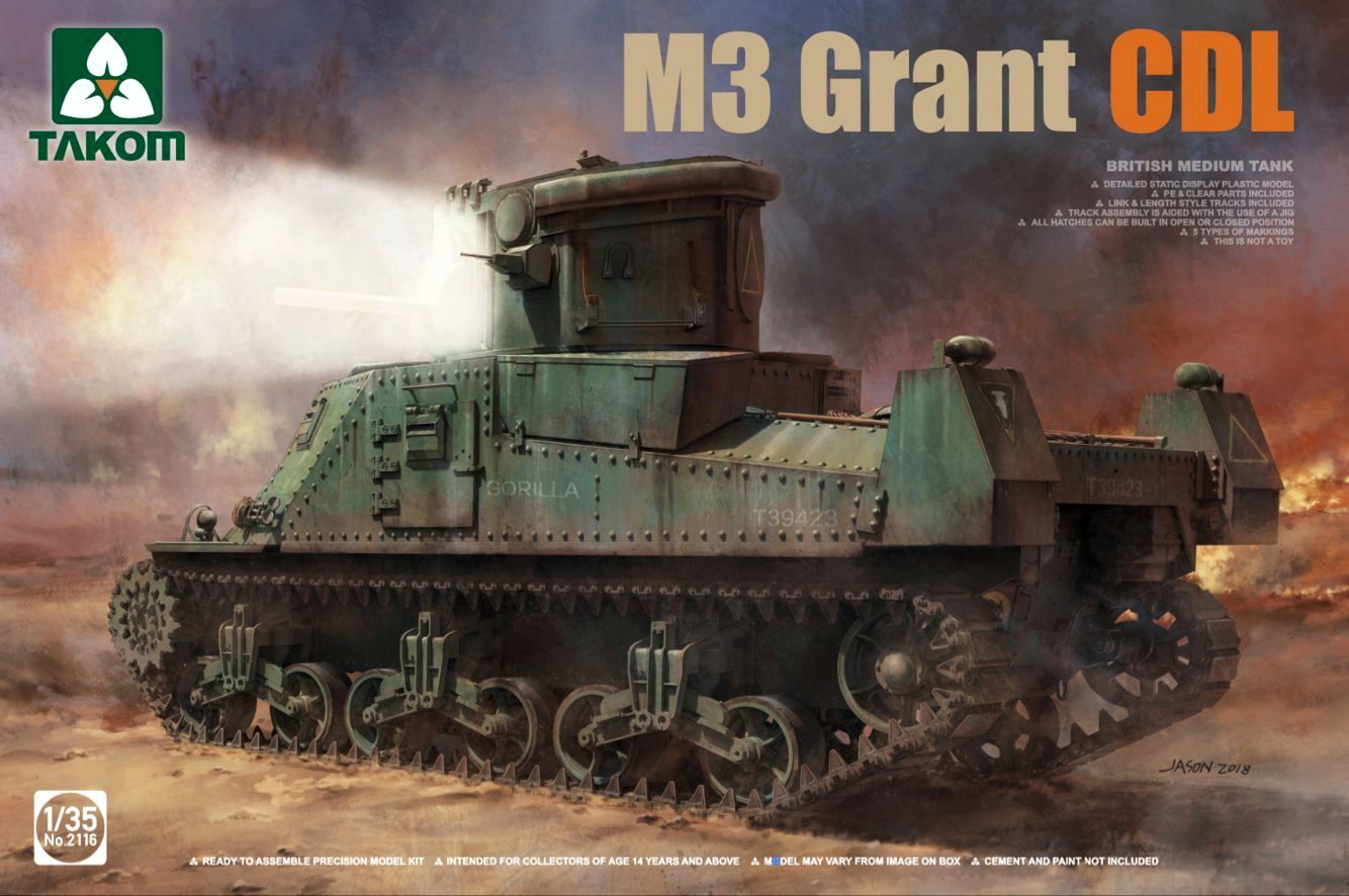 British medium tank M3 Grant CDL