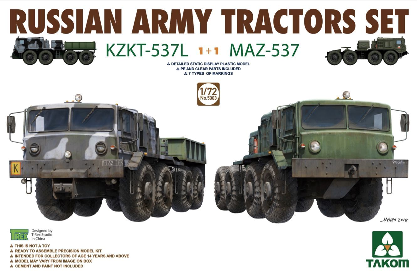 Russian Army Tractors KZKT-537L & MAZ-537 (1+1)