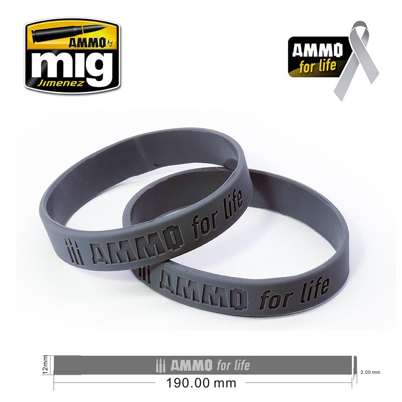 AMMO FOR LIFE: CANCER RESEARCH DONATION BRACELET (LARGE)
