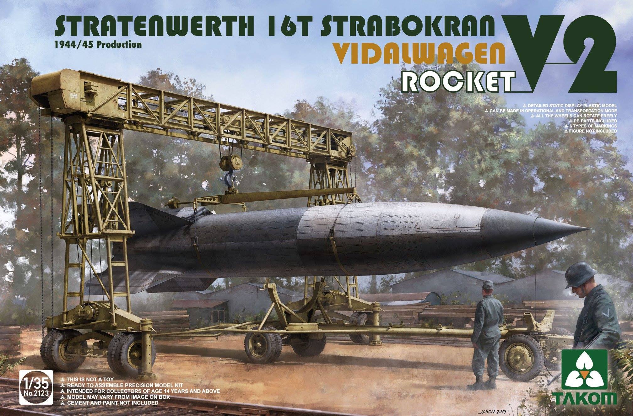 Stratenwerth 16t Strabokran 1944/45 Production + V-2 Rocket + Vidalwagen