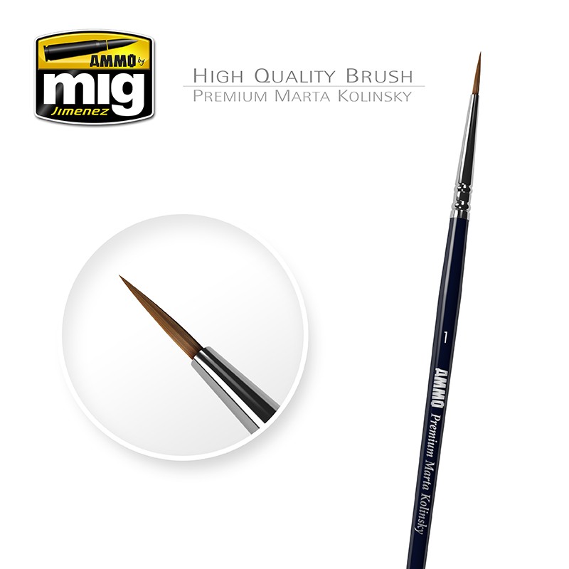 1 PREMIUM MARTA KOLINSKY ROUND BRUSH