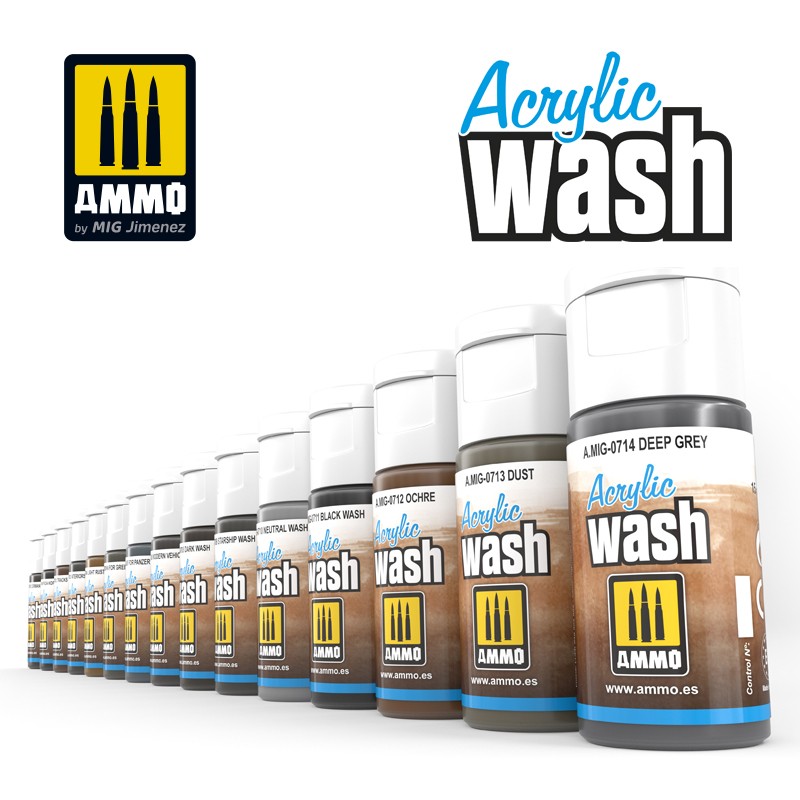 ACRYLIC WASH - COMPLET SET (15pcs)