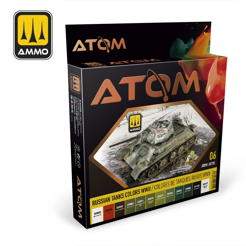ATOM Russian Tanks Colors WWII Set