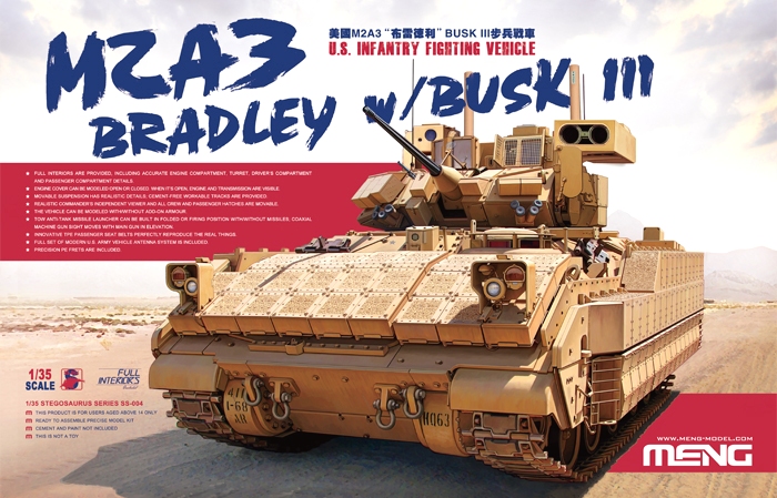 U.S. Infantry Fighting Vehicle M2A3 Bradley w/BUSK III + interiér