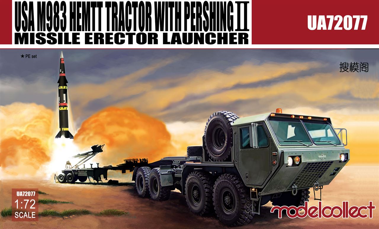 USA M983 HEMTT Tractor with Pershing II Missile Erector Launcher