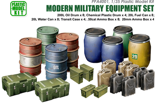Modern Military Equipment Set