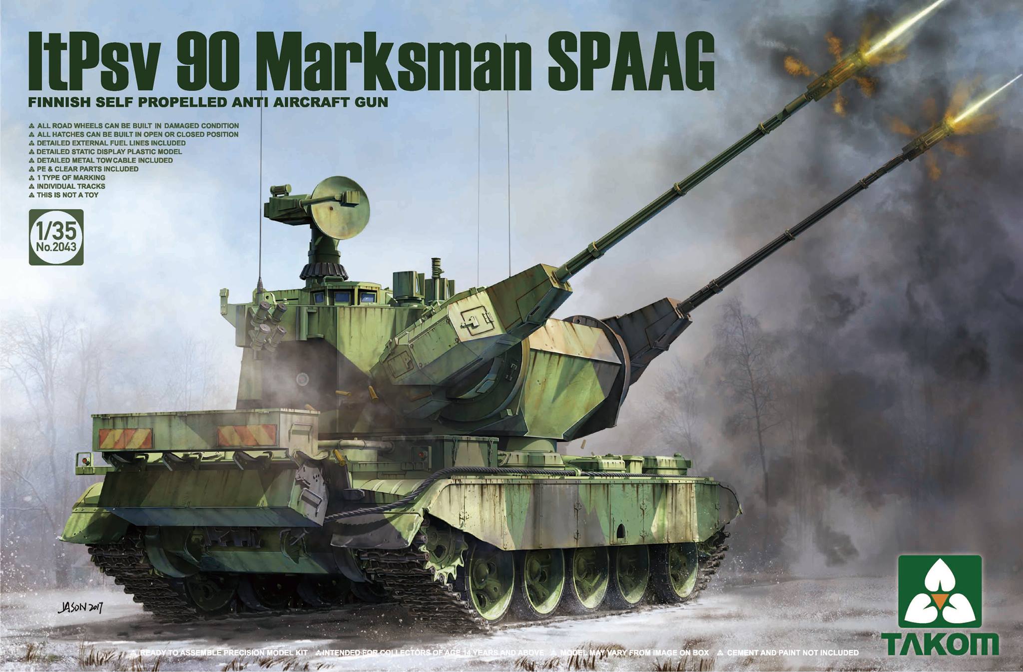 Finnish Self Propelled Anti Aircraft Gun  ItPsv 90 Marksman SPAAG