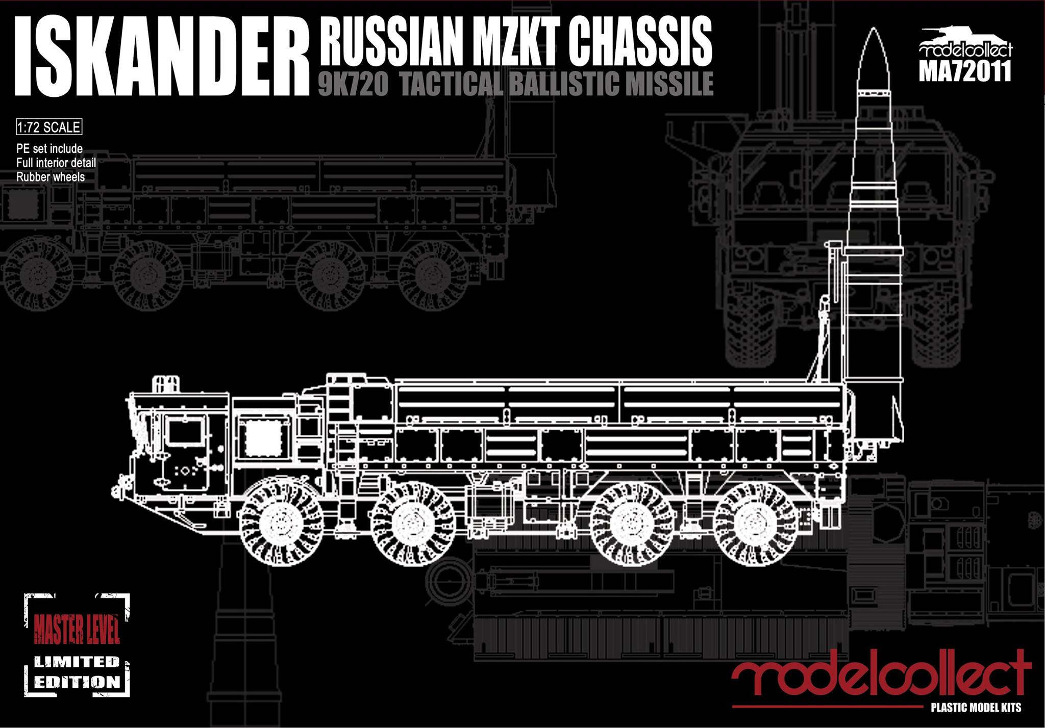 Russian 9K720 Iskander-M Tactical ballistic missile MZKT chassis