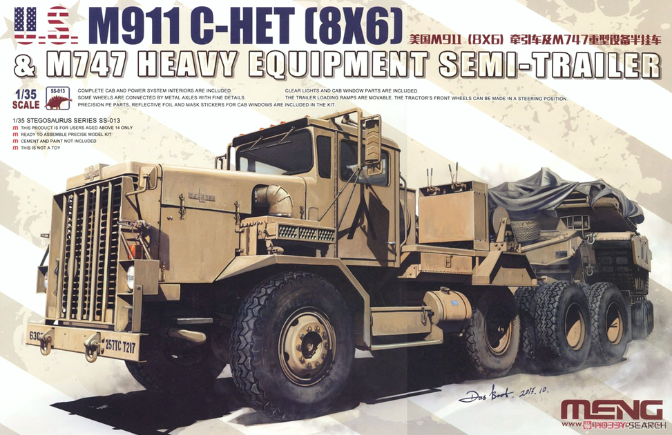 M911 C-HET (8X6) & M747 Heavy Equipment Semi-Trailer
