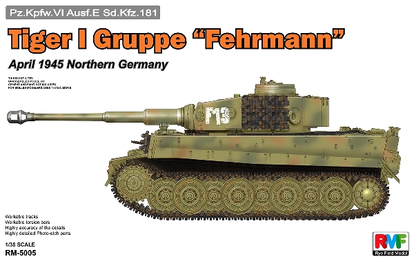 Tiger I Gruppe “Fehrmann” April 1945 Northern Germany