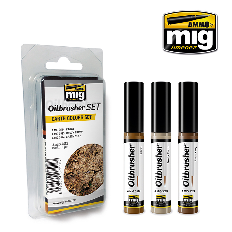 OILBRUSHER - EARTH COLORS SET