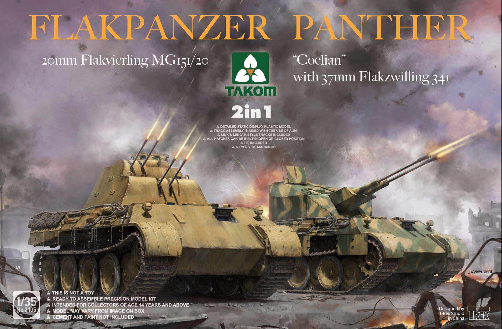 Flakpanzer Panther - 20mm Flakvierling & "Coelian" (2 in 1)