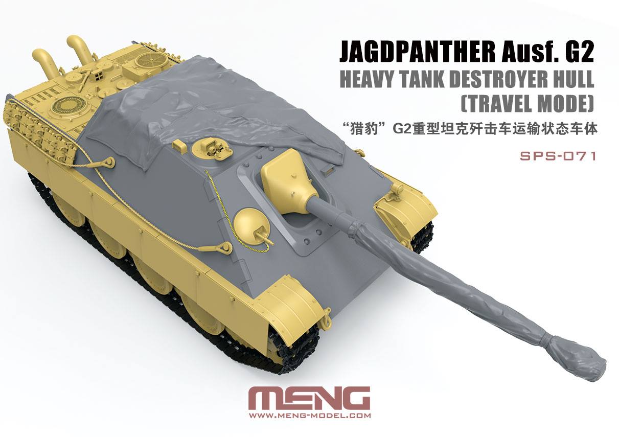 Jagdpanther Ausf. G2 Heavy Tank Destroyer Hull - Travel Mode (Resin)
