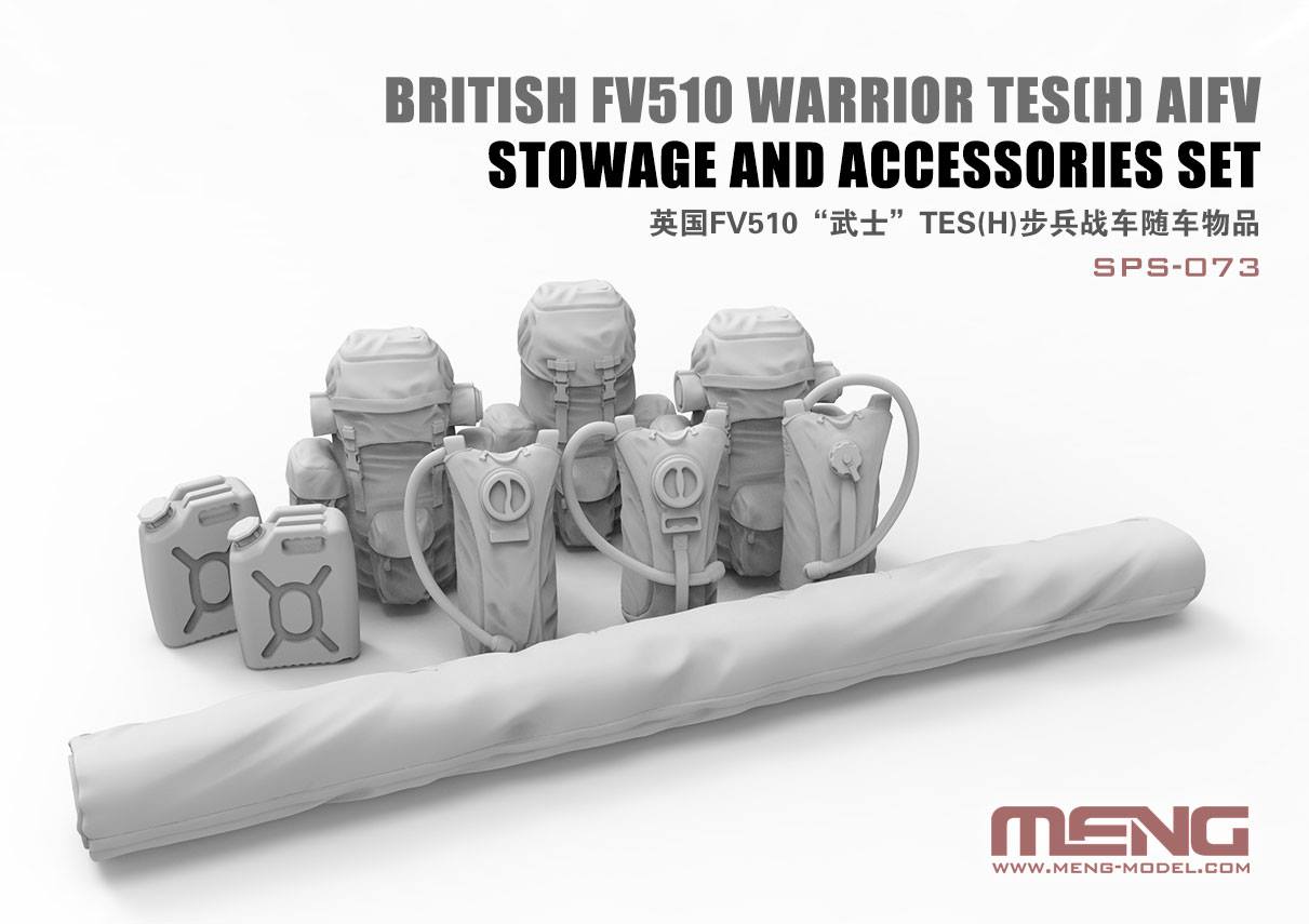 British FV510 Warrior TES(H) AIFV Stowage And Accessories Set (Resin)
