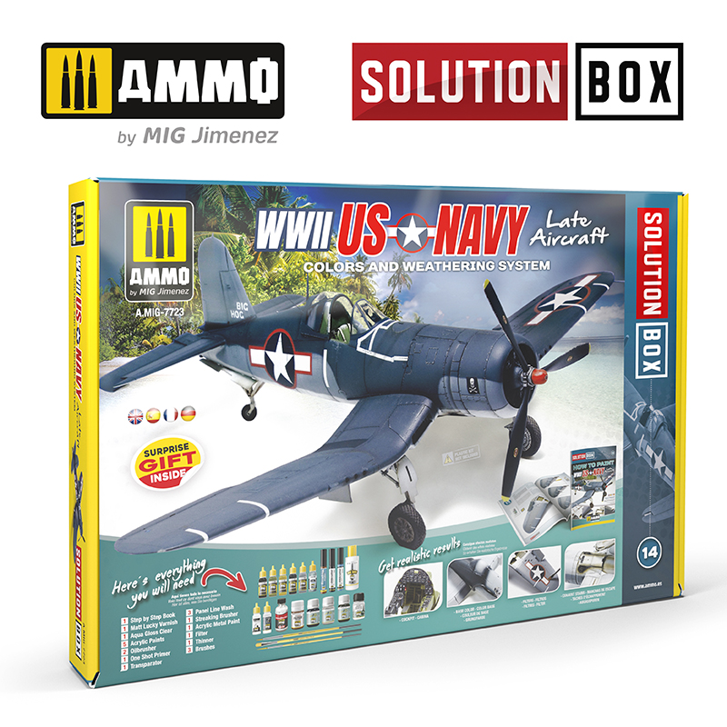 WWII US NAVY Late Aircraft - SOLUTION BOX
