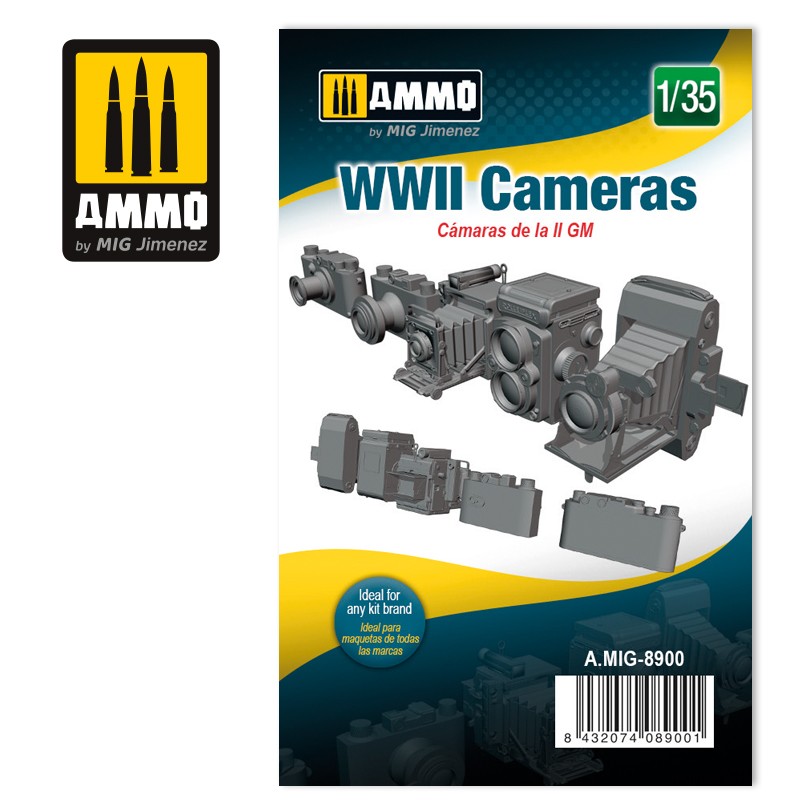 WWII Cameras / fotoaparáty (1:35)