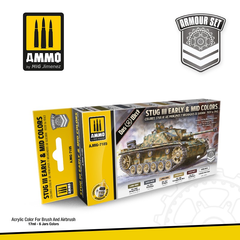 STUG III EARLY & MID COLORS (1939 - 1943) SET