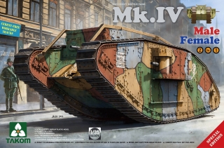 WWI  Tank Mk.IV (2 in 1) - Special edition (new decal and cement-free track)