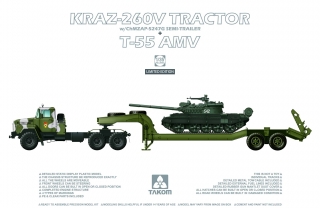 Kraz 260V Tractor w/ChMZAP-5247G Semi-trailer + T-55 AMV Tank