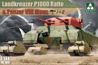 Landkreuzer P.1000 Ratte & Panzer VIII Maus (1+2)