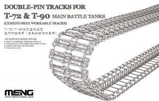 Single-Pin Tracks for T-72 & T-90 Main Battle Tanks (Cement-Free)