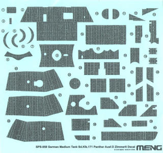 Zimmerit Decal for Sd.Kfz.171 Panther Ausf.D