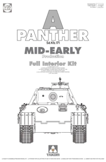 WWII German Tank Sd.Kfz.171 Panther A - Mid-early w/Full Interior