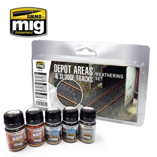 DEPOT AREAS - SLUDGE TRACKS WEATHERING SET