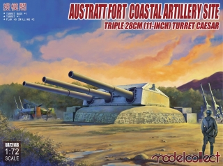 Austratt fort coastal artillery site triple 28cm turret Caesar