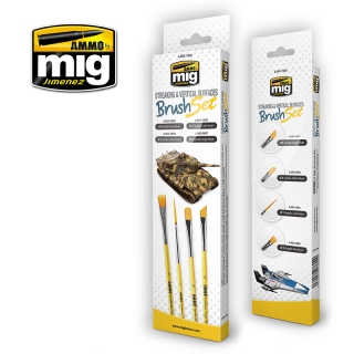 STREAKING AND VERTICAL SURFACES BRUSH SET