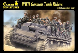 WWII German Tank Riders (with Camouflage Suit)