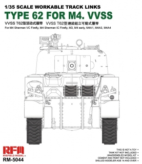 Workable Tracks Links VVSS Type 62 For M4 Sherman