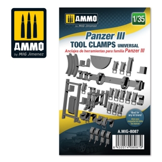 Panzer III tool clamps (1:35)