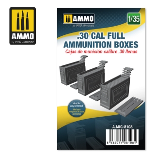 .30 cal Full Ammunition Boxes (1:35)