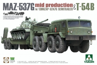 MAZ-537G (mid) w/ CHMZAP-5247G Semitrailer & T-54B